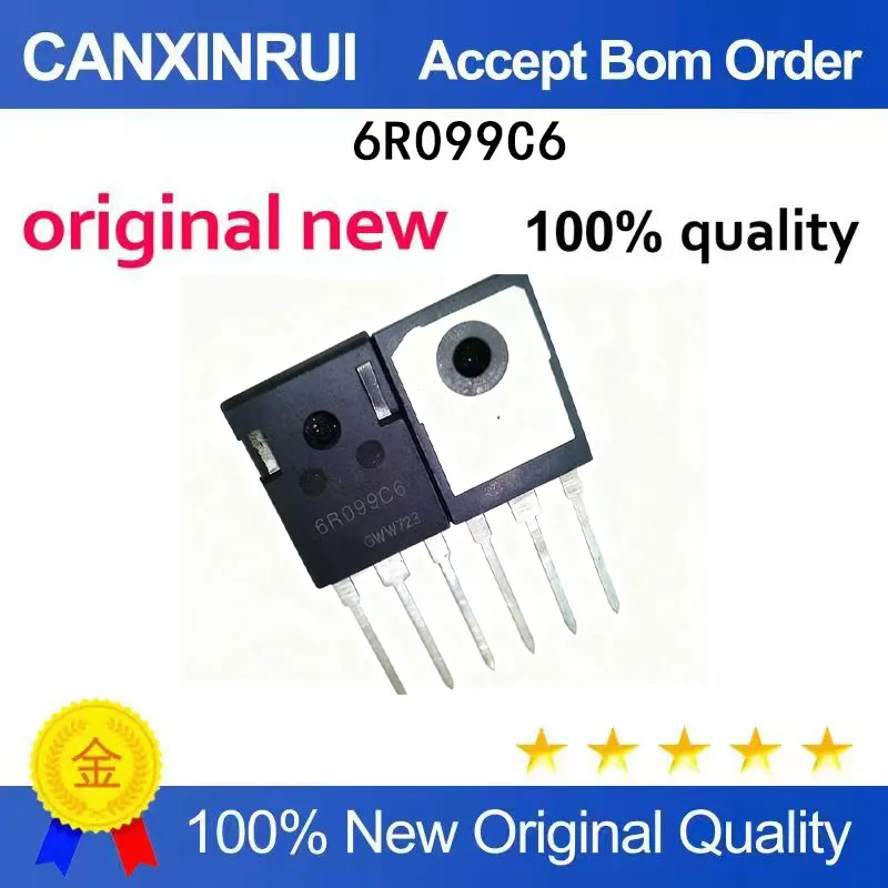 (5-100 Pieces) IPW60R099C6 6R099C6 New TO247 TO-220F 38A/600V MOSFET