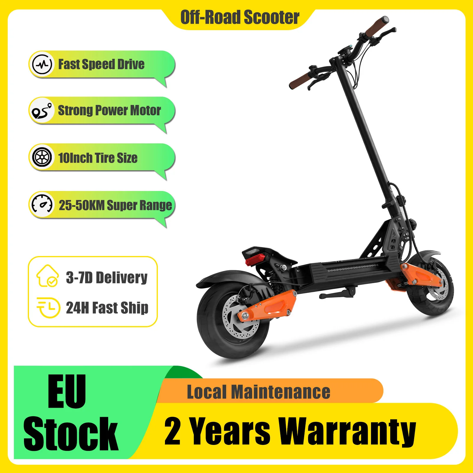 AOVOPRO Offroad-Elektroroller mit Hochleistungs-APP-Steuerung, Intelligenter E-Scooter mit 13,5AH Akku, ca. 50KM Reichweite, Elektro-Kickscooter für Erwachsene