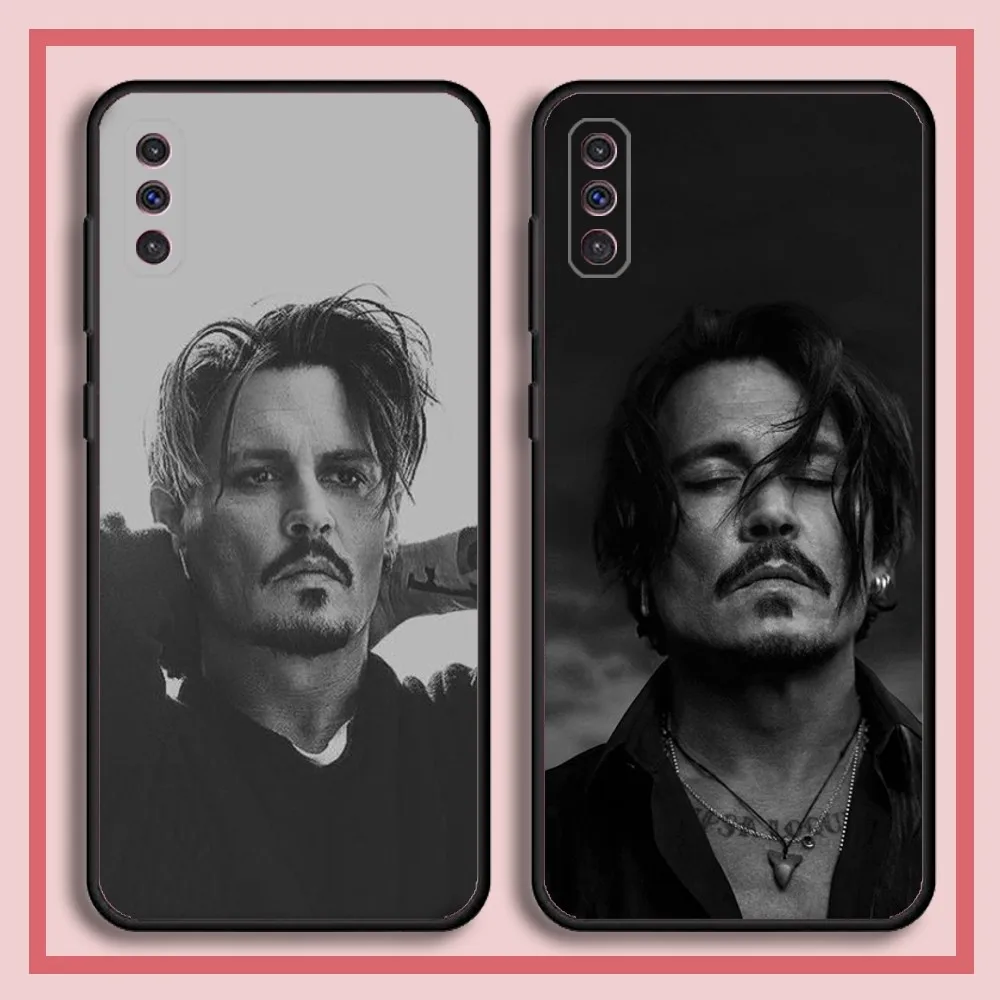 Johnny Depp Actor Phone Case For Samsung S23,23,22,30,21,10,9,Note20 Ultra,Lite,Ultra,5G,Plus,FE,Black Soft Case