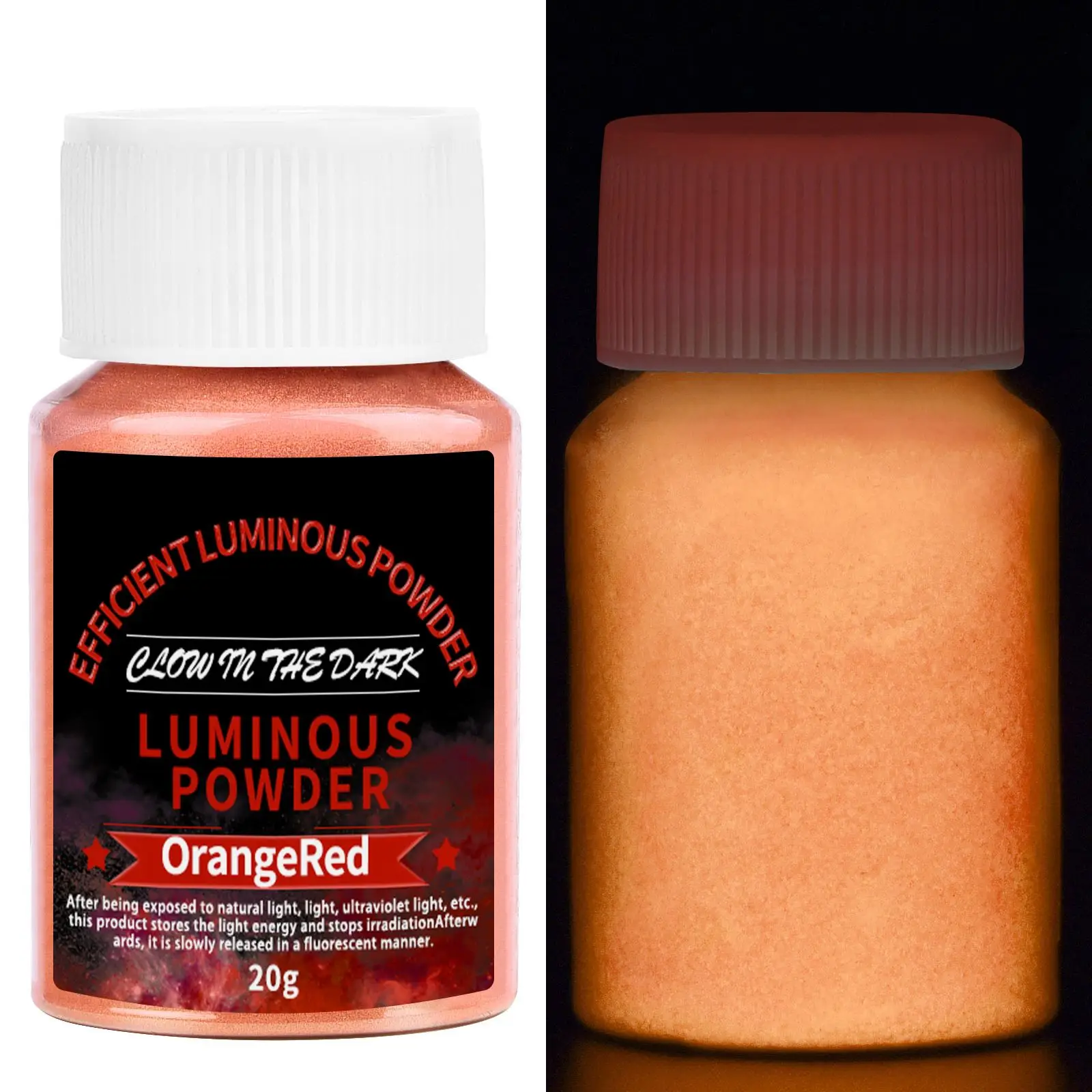 20 g langlebiges, helles, leuchtendes Pulver, Farbe, Epoxidharz-Pigment, leuchtet im Dunkeln, fluoreszierendes Pulver, DIY-Schmuckherstellung, Füllstoff