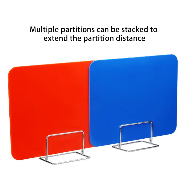 Large-sized Splash-proof Acrylic And Steel Stands With Partition And Menu Functions: Stable Base To Prevent Falling Down