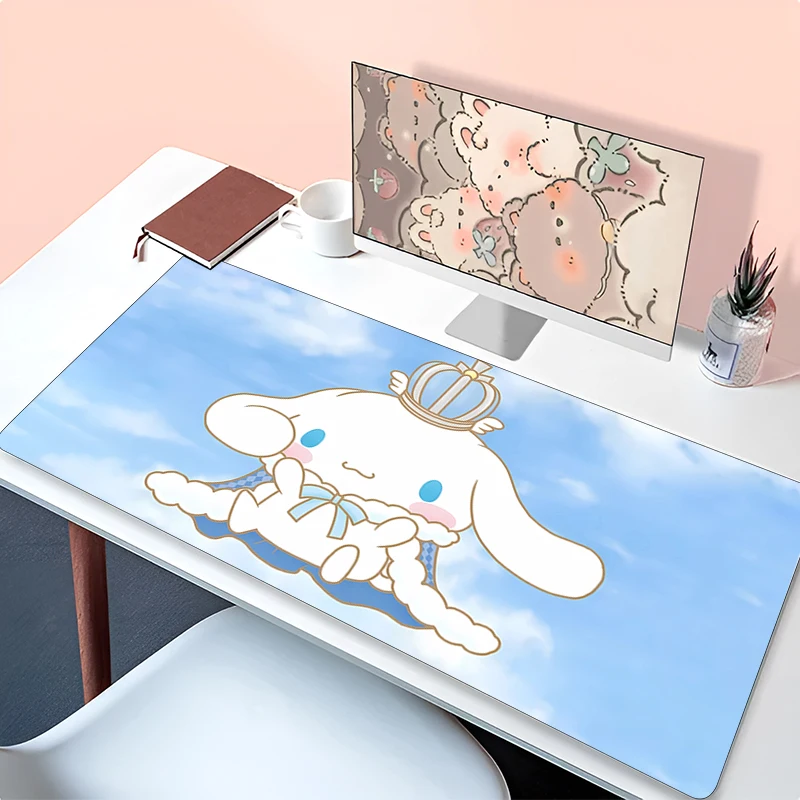 Kawaii Computer Varmilo Keyboard C-cinnamoroll Mouse Pad Anime Gaming Accessories Table XXL Gamer Carpet Desk Mat  Mousepad