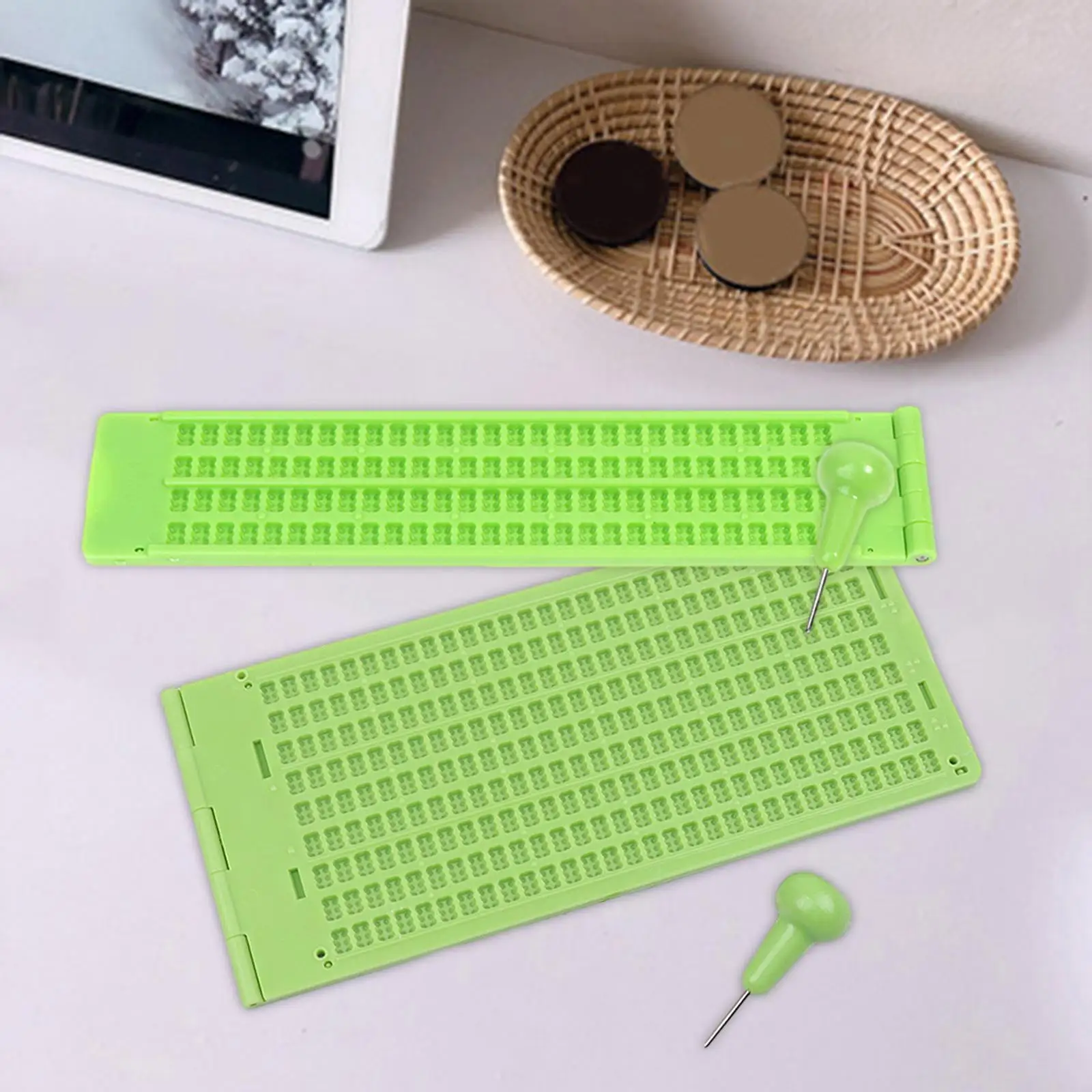 Braille Writing Slate Braille Learning Tool Kit for Beginners Adult School