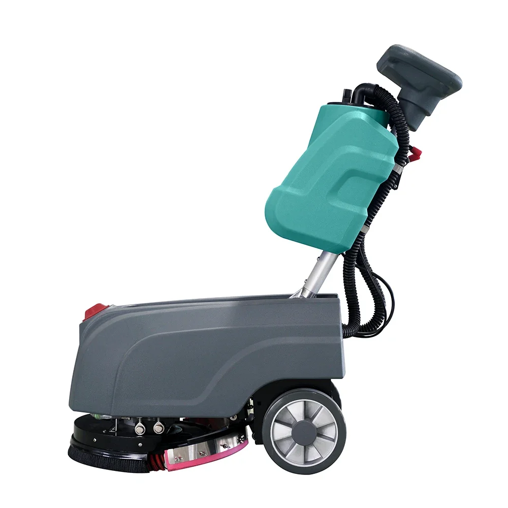 Hand Push Floor Scrubber Walk Behind Ceramic Marble Epoxy Tile Cleaner Industrial Scrubber Dryer