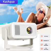 KaiAqua HT23 Plus HD 4K Native Portable Projector 1080P Auto Focus Keystone Correction Android 11 BT5.2 WIFI6 360° Home Cinema