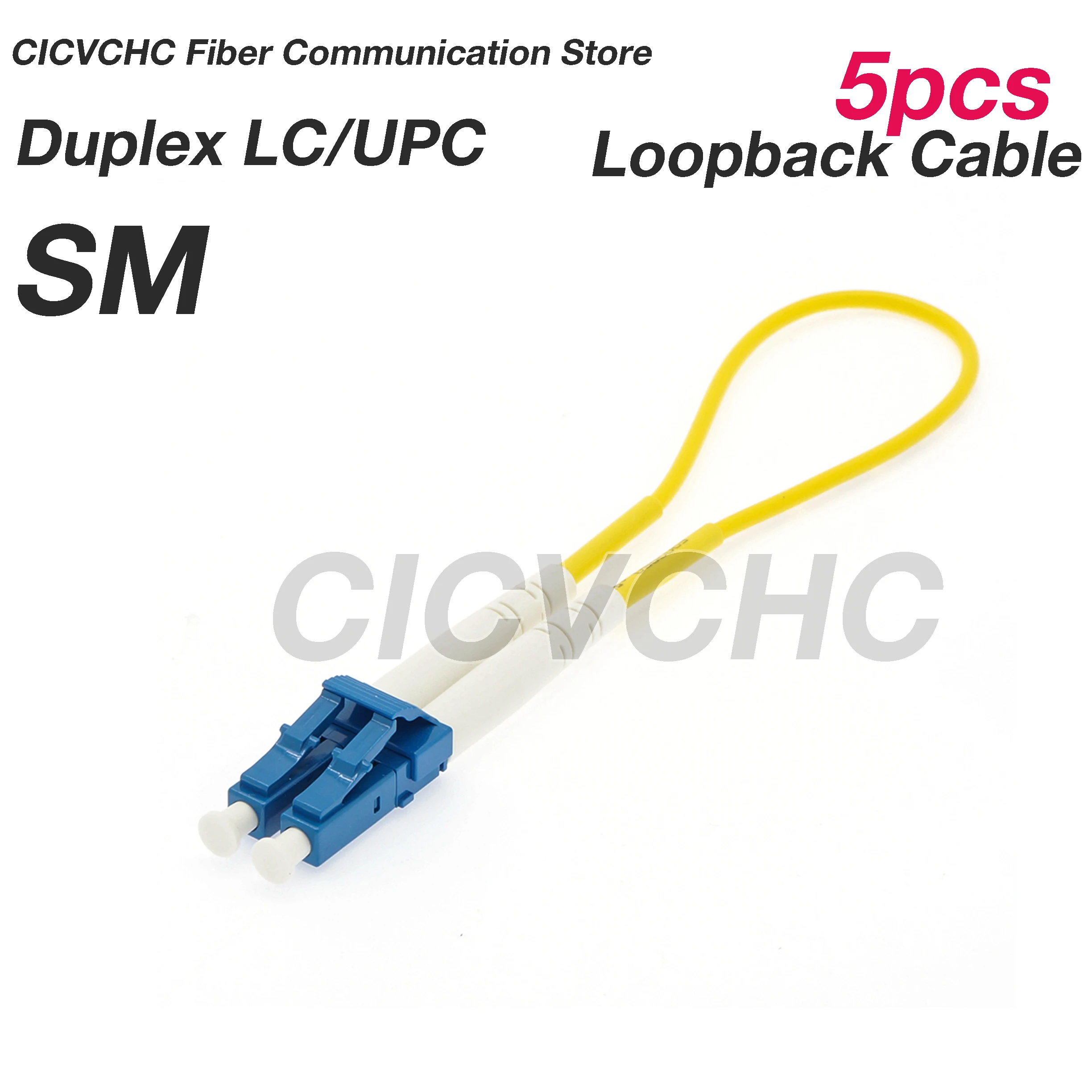 5 stuks SC LC Loopback-tester APC UPC-SM OS2/MM OM1, OM2, OM3, OM4 met 2,0 mm buis