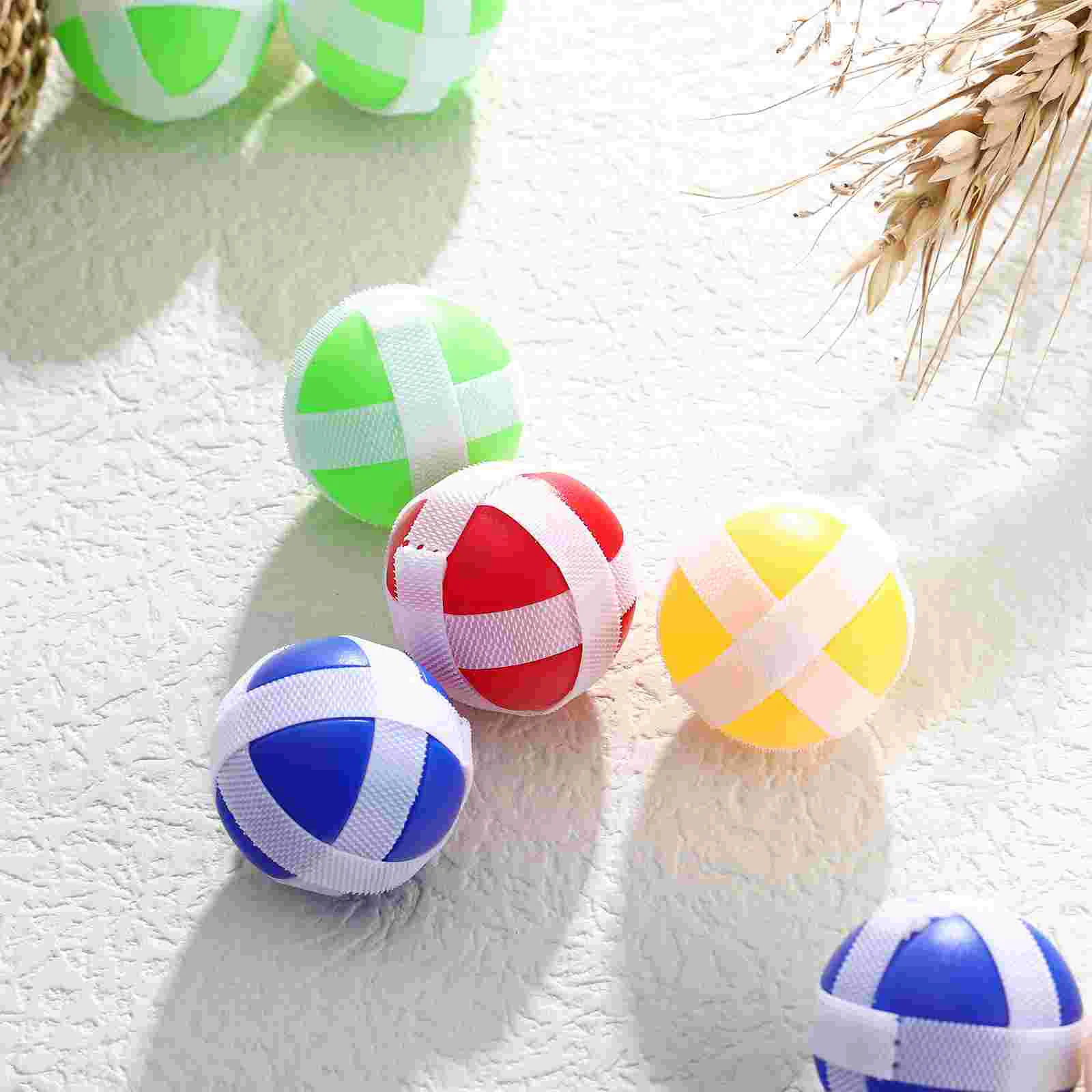 25 Pcs Board Sticky Ball Toy Child Children’s Toys Fabric Balls Plastic Party Favor