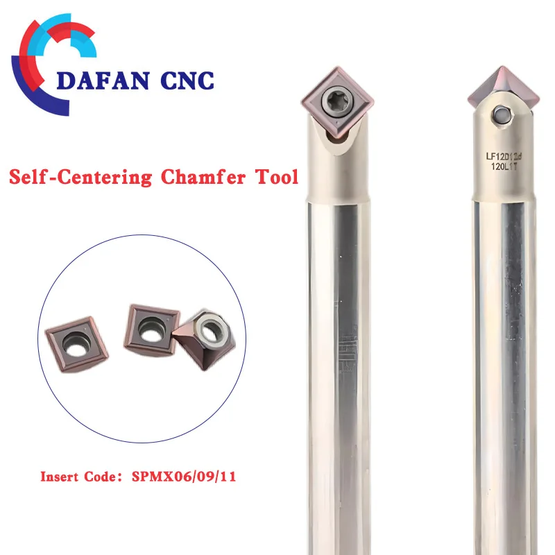 

CNC Pilot-Type Chamfer Tool Holder - 45° Indexable Spot Chamfer Tool for Internal Holes