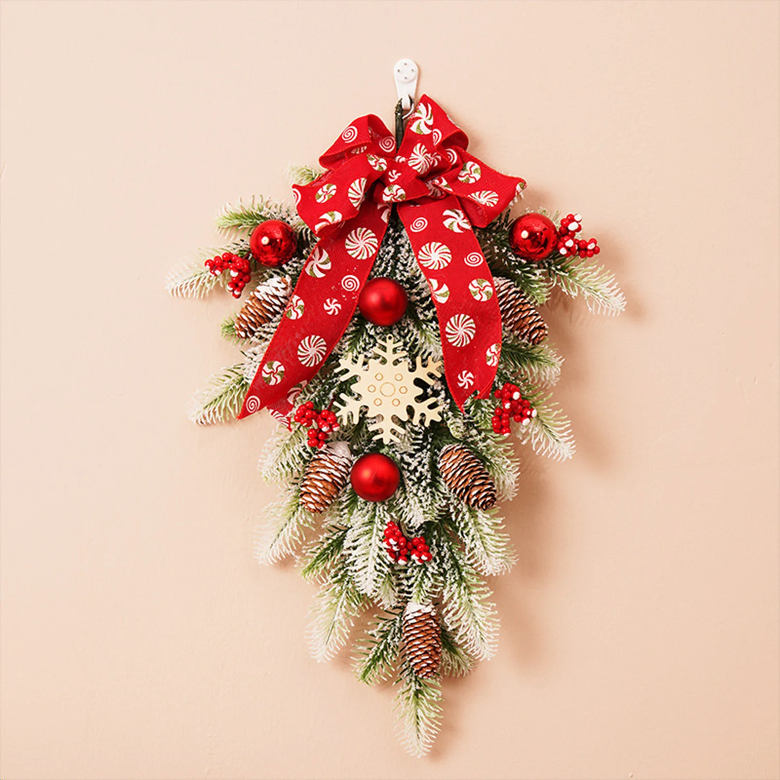 Garland Christmas Swag Ornament Adding Holiday Spirit Pine Cone Decorative Props Pendant Suitable for Dining Table