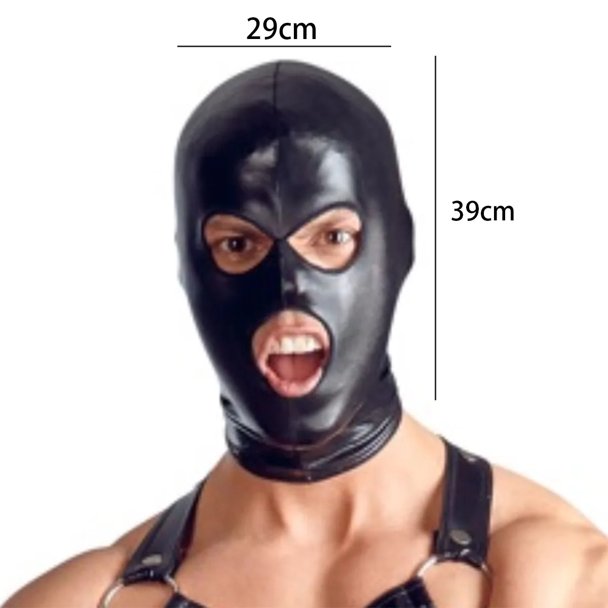 أغطية رأس جلدية مطلية، أغطية رأس جلدية لأداء المسرح، قناع ألعاب، لعب الأدوار الممتع #6