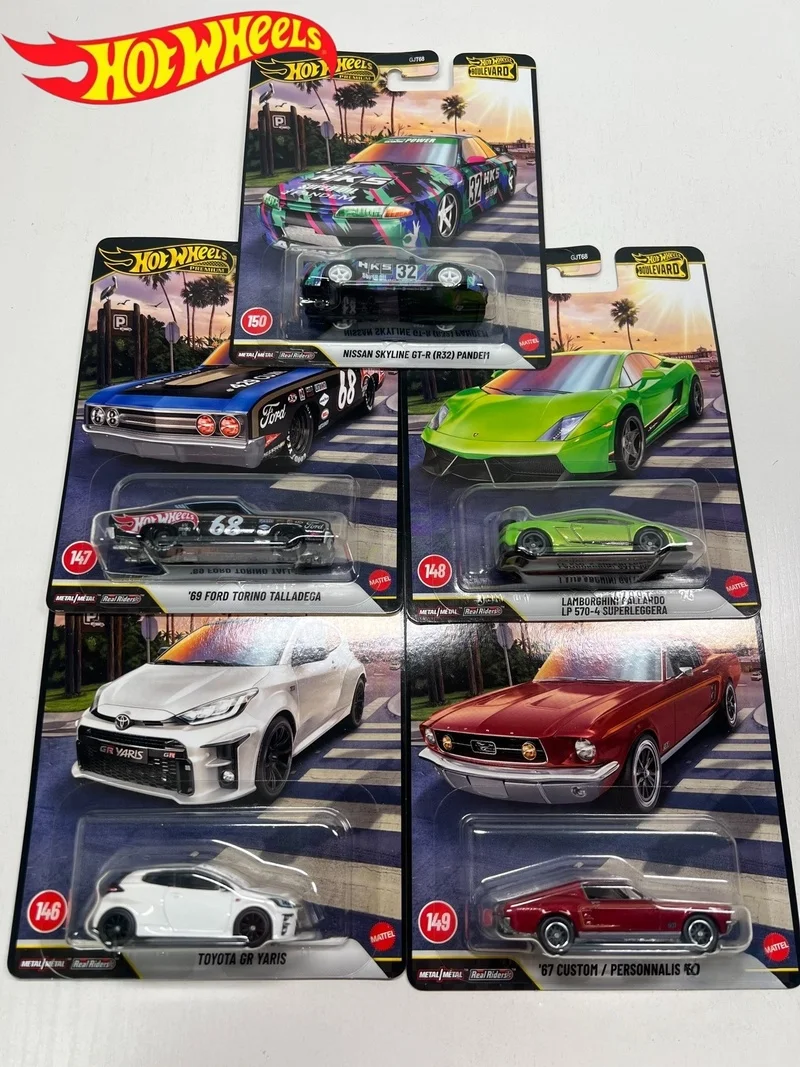 

New 2026 Hot Wheels Premium Boulevard Boulevard Nissan Ford Gt-R R32 Pandem Livery Metal Alloy Diecast Car Boys Model Birthday
