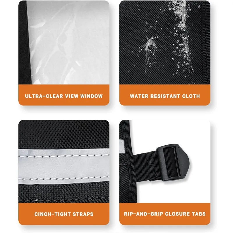 الزجاج الأمامي الخلفي الناعم UTV - نافذة خلفية Polaris RZR - متينة وسهلة التركيب، متوافقة مع RZR XP 1000 & TURBO (2014-2023) #4