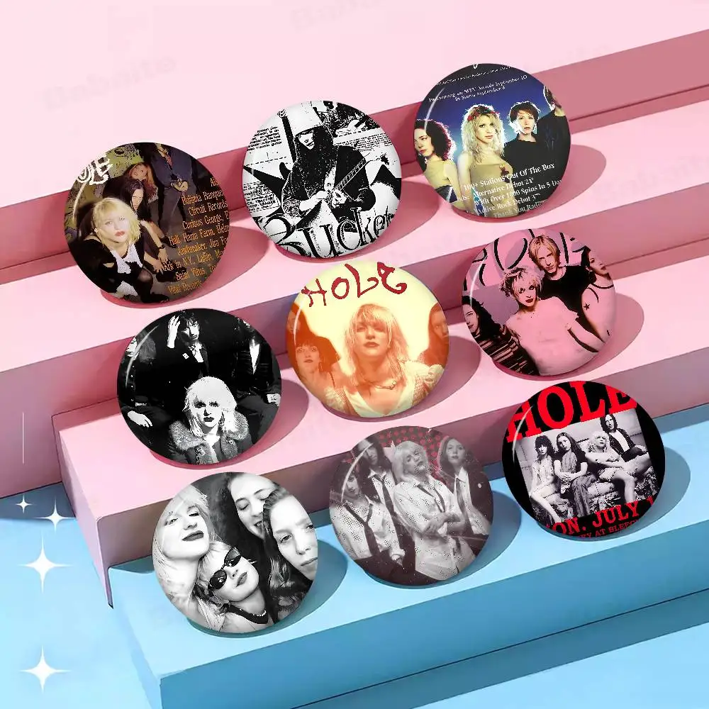 Alternative Rock Band H-Hole Anime Button Pin Handmade Brooch For Clothes Cartoon Badge Backpack Decoration Jewelry Accessories