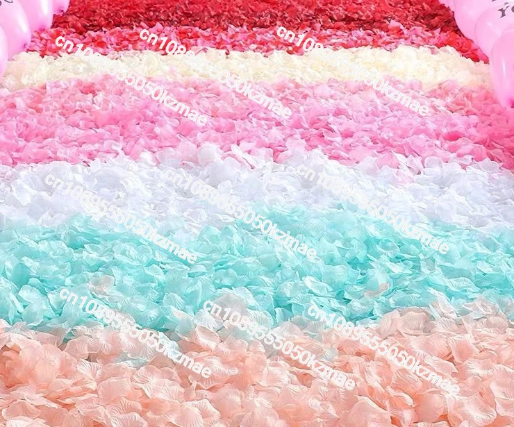 

Artificial Rose Petals - Realistic Silk Fake Flower Petals for Wedding Decor, Birthday Party, Romantic Proposal