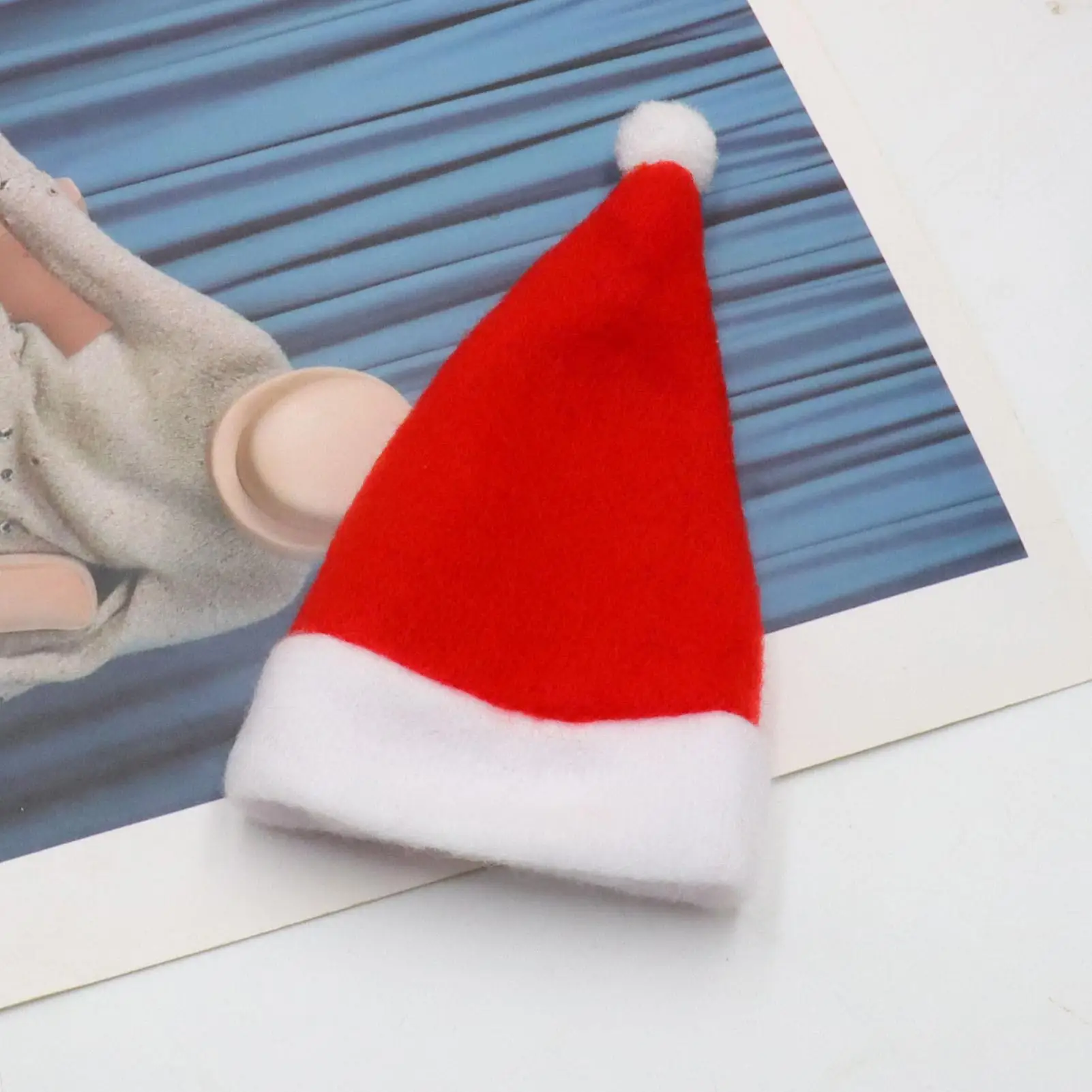 Miniature Santa Hats - Cute Thick Decorations for family for crafts & Holiday Cheer