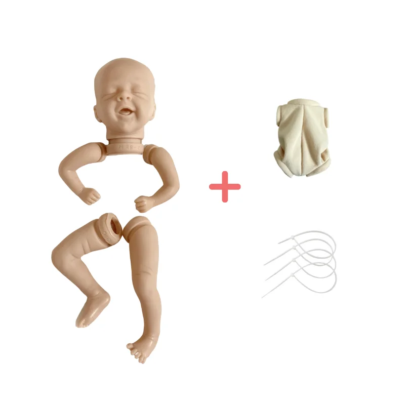 Mini bebe reborn kit salia 12 polegadas reborn bebê vinil boneca kit sem pintura peças de boneca diy em branco reborn boneca kit