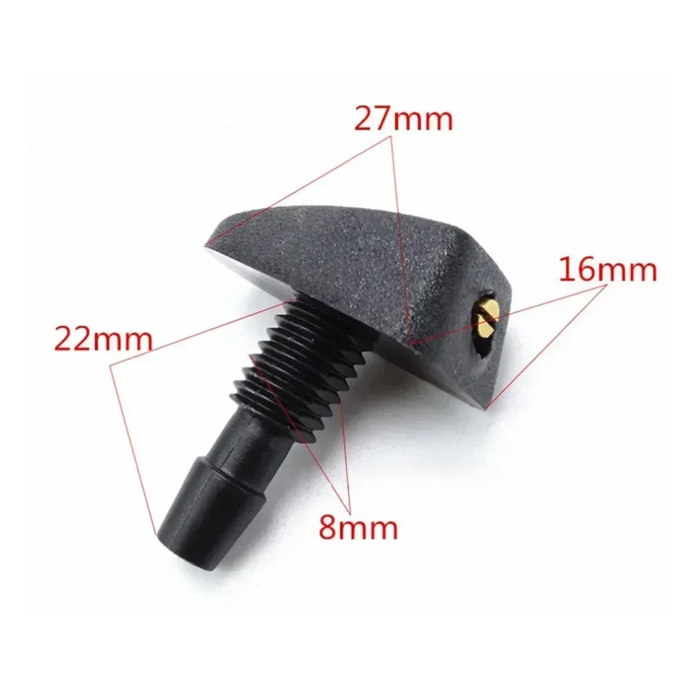 

2X Car Front Windshield Washer Wiper Nozzle Sprayer Sprinkler Water Spout Outlet Universal For Toyota Mazda Hyundai NEW NEW