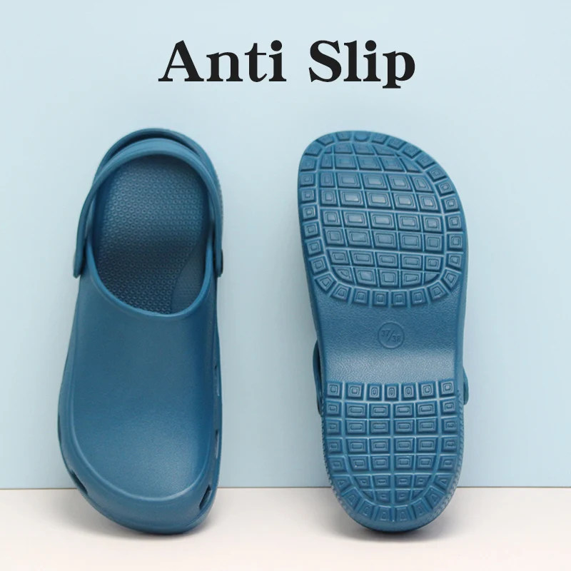 Hot Sale Clinic Surgery Shoes Light Weight Dental Clinic Clogs Anti Slip Nurse Slippers Cheap Back Strap Medical Clogs 5X03-08