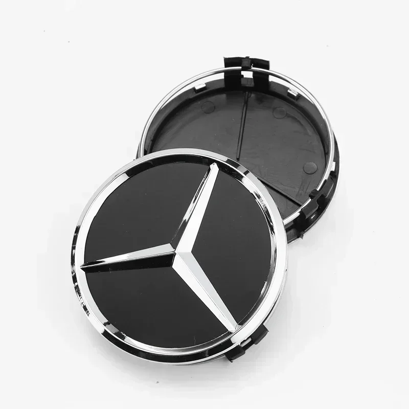 4 قطعة A1714000025 75 مللي متر سيارة محور عجلات غطاء شعار شارة شعار لمرسيدس بنز C E الفئة CLA GLC W205 W212 W213 W176 W177 X253 W117 #6