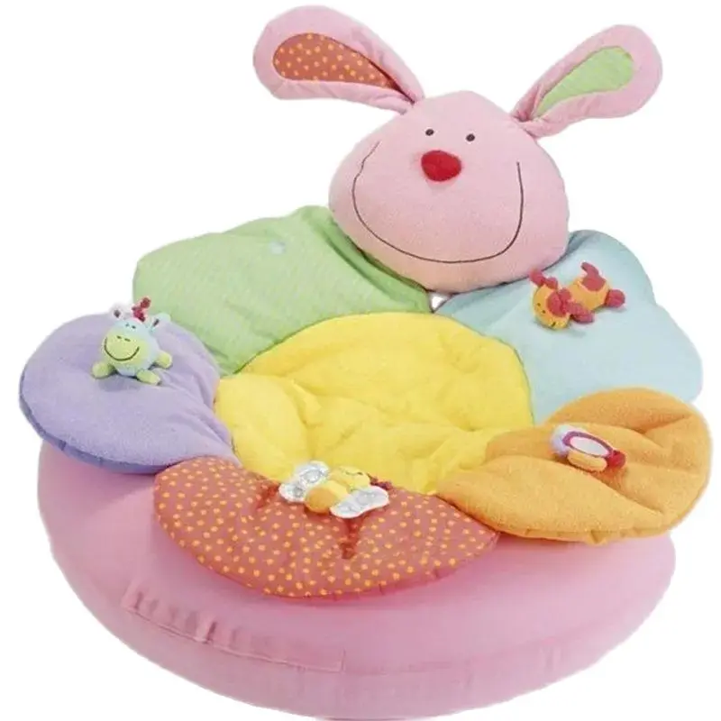 

Pink Rabbit Inflatable Baby Sofa Blossom Farm Sit Me Up Cosy Infant Activity Seat Play Mats EC-002