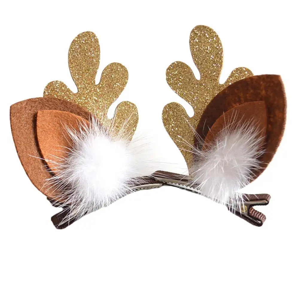 1/2/3PAIRS Reindeer Antler Festive Cute Charming Christmas Hair Accessory For Christmas Decoration Popular Holiday