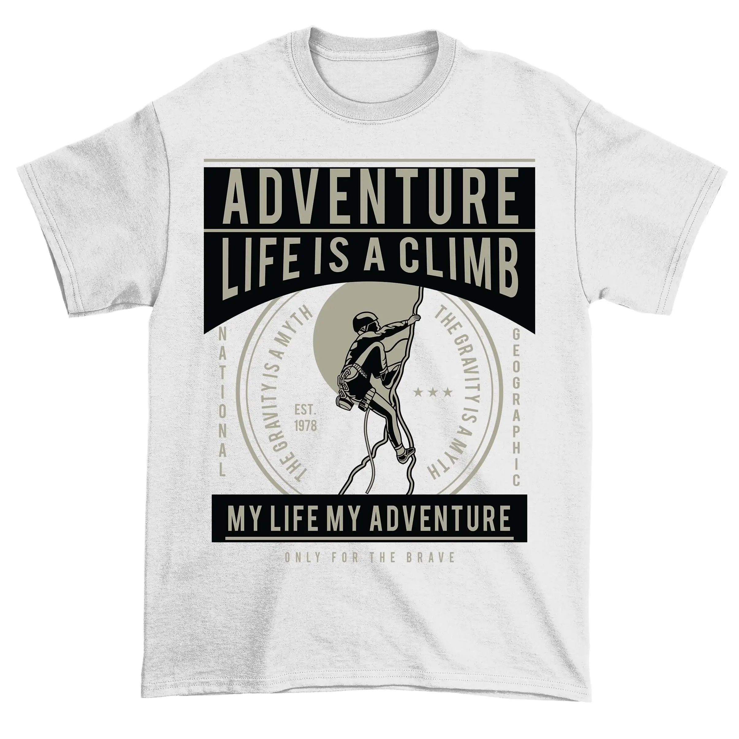 Life Is A Climb Adults T Shirt Men'S Dads Women'S