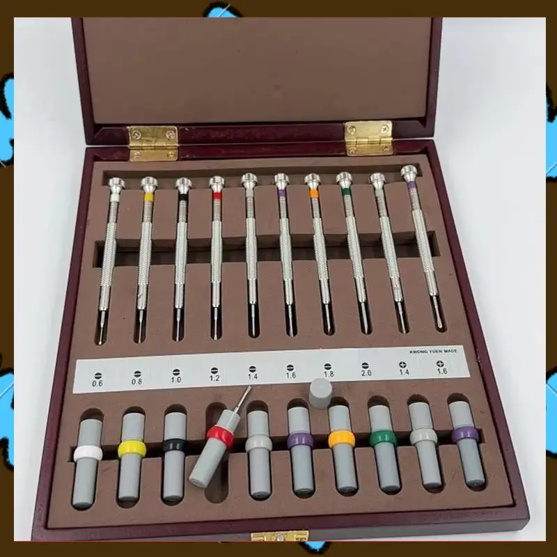 

Акция! 10 шт. отвертки для ремонта часов с грузовыми втулками в деревянной коробке