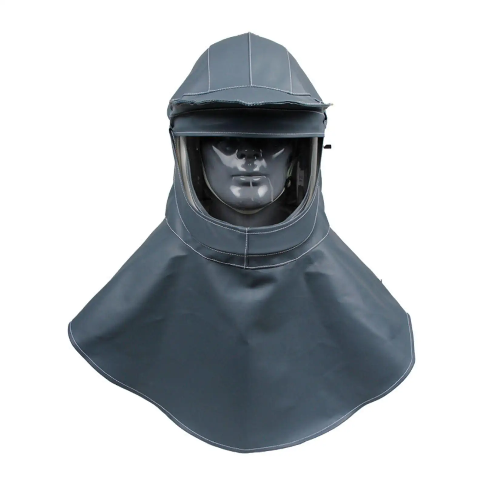 Full Face Chemical Safety Hood Stitched Outer Shell with Visor Brim for Sanding Work