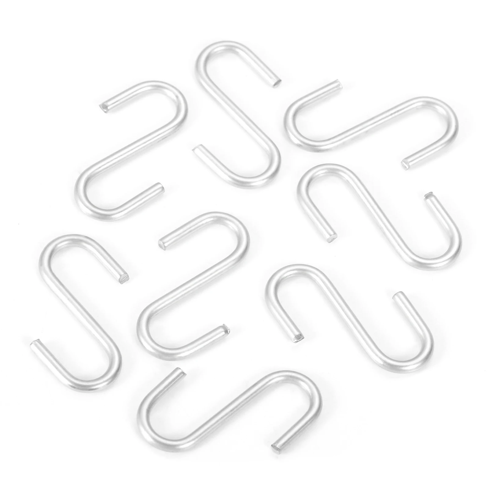 100Pcs Multifunctional Mini S-Shaped Hooks Bathroom Kitchen Household Hanger Storage Holder Organizer Hook Rails Metal S Hanging