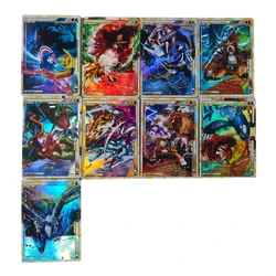 9Pcs/Set Anime Pokemon JP EN 2in1 Legendary Series Flash Collectible Cards Three Sacred Mythical Palkia Dialga Ho-Oh Gift Toys