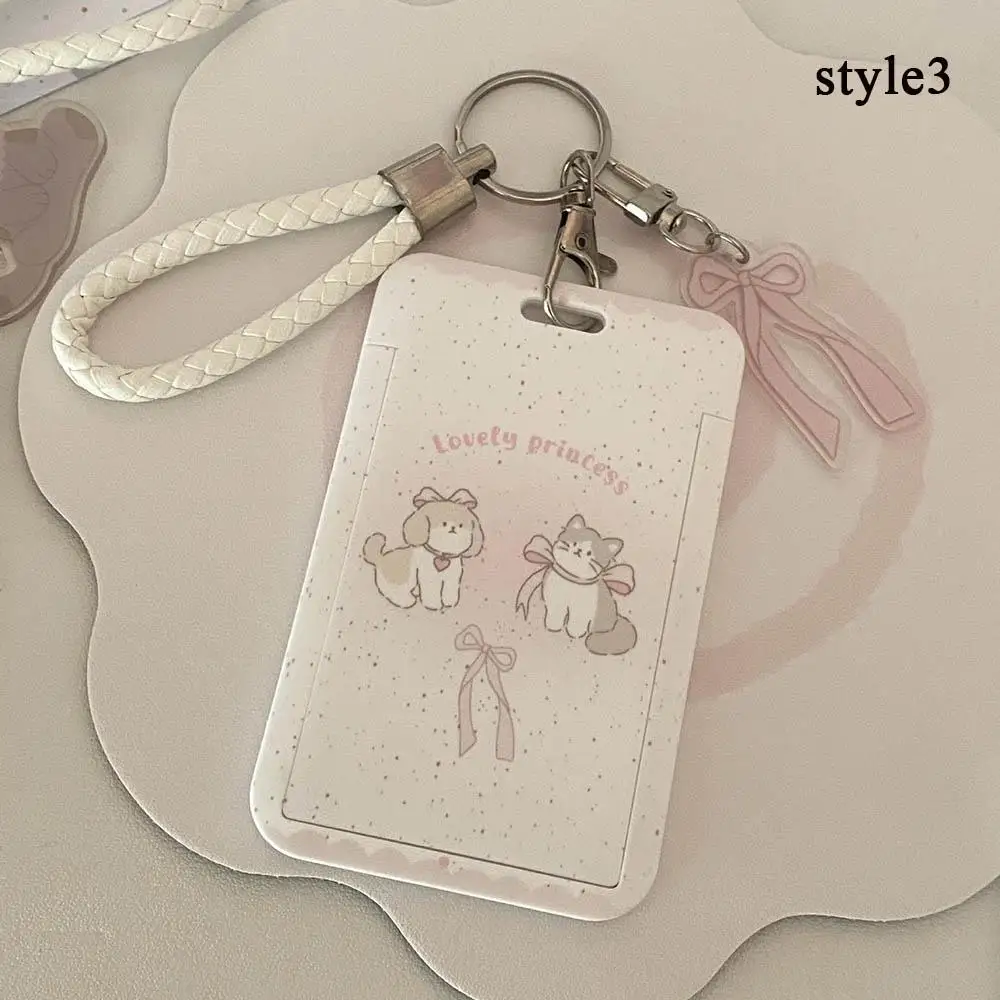 Creative Design Card Case Protective Case Keyring Card Campus Access Credit Card Holder Bag Set Key Chain Idol Photocard Holders