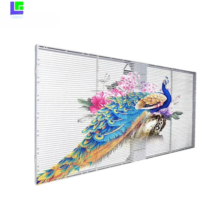 Full Color HD Advertising Ultra Thin Glass Led Wall Panel Event LED Screen Clear Transparent Led Display