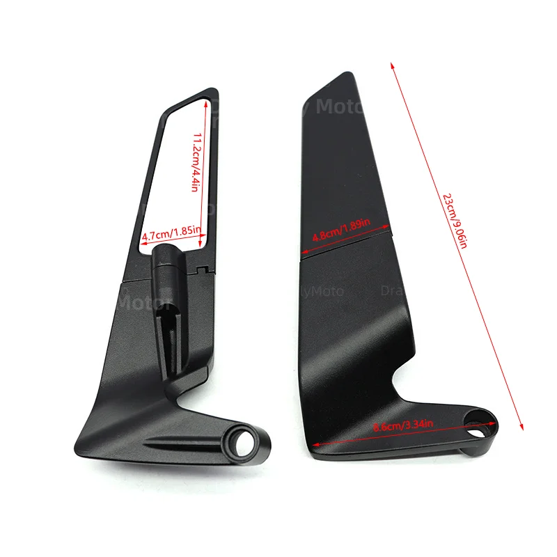 For Honda CB650R CB650 R Motorcycle Mirrors Stealth Winglets Mirror Kits To Rotate Adjustable Mirrors