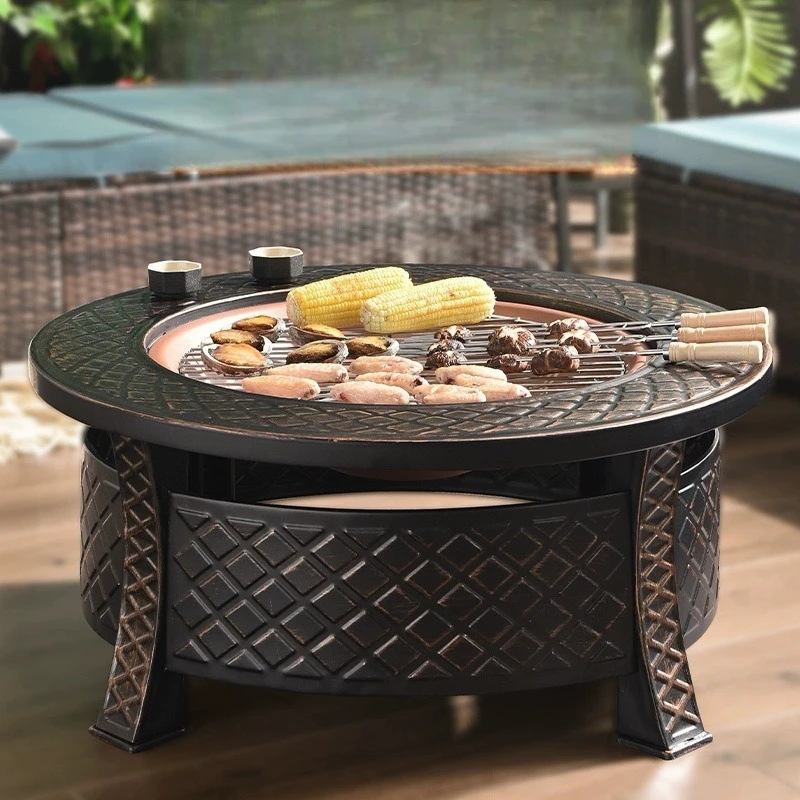 Grill Tea BBQ Set Outdoor Table Indoor Heating Household