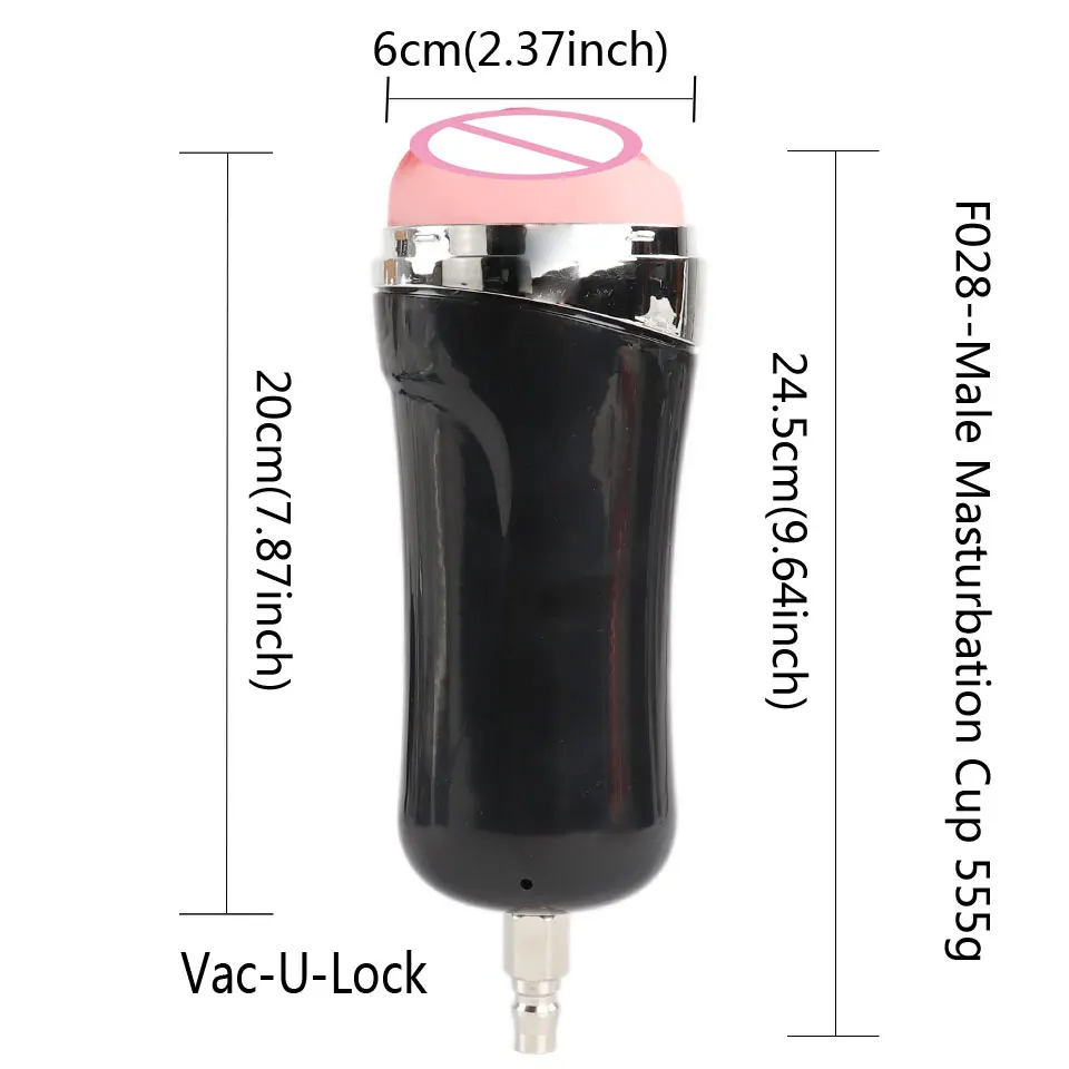 Accessorio per macchina del sesso FREDORCH per macchina per masturbazione con connettore ad aria rapida Vac-U-Lock accessori in metallo vibratore