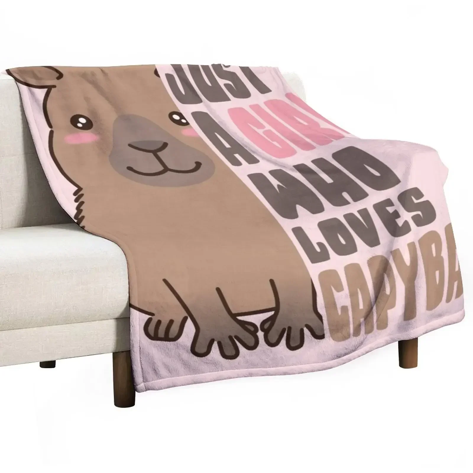 

Just A Girl Who Loves Capybara Throw Blanket decorative Sofa Quilt Tourist Blankets