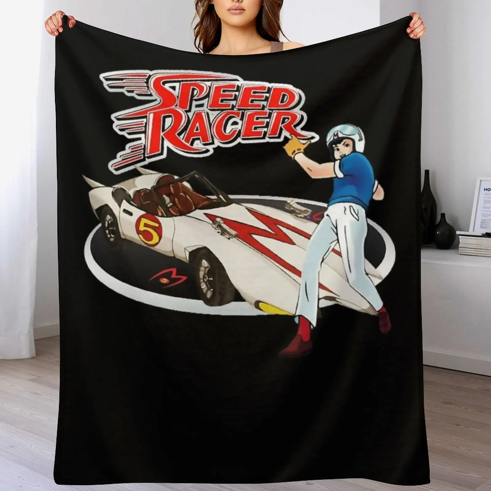 

Go Speed Racer Go Go!!! Throw Blanket Soft Home Decor Blanket for Couch Bedroom