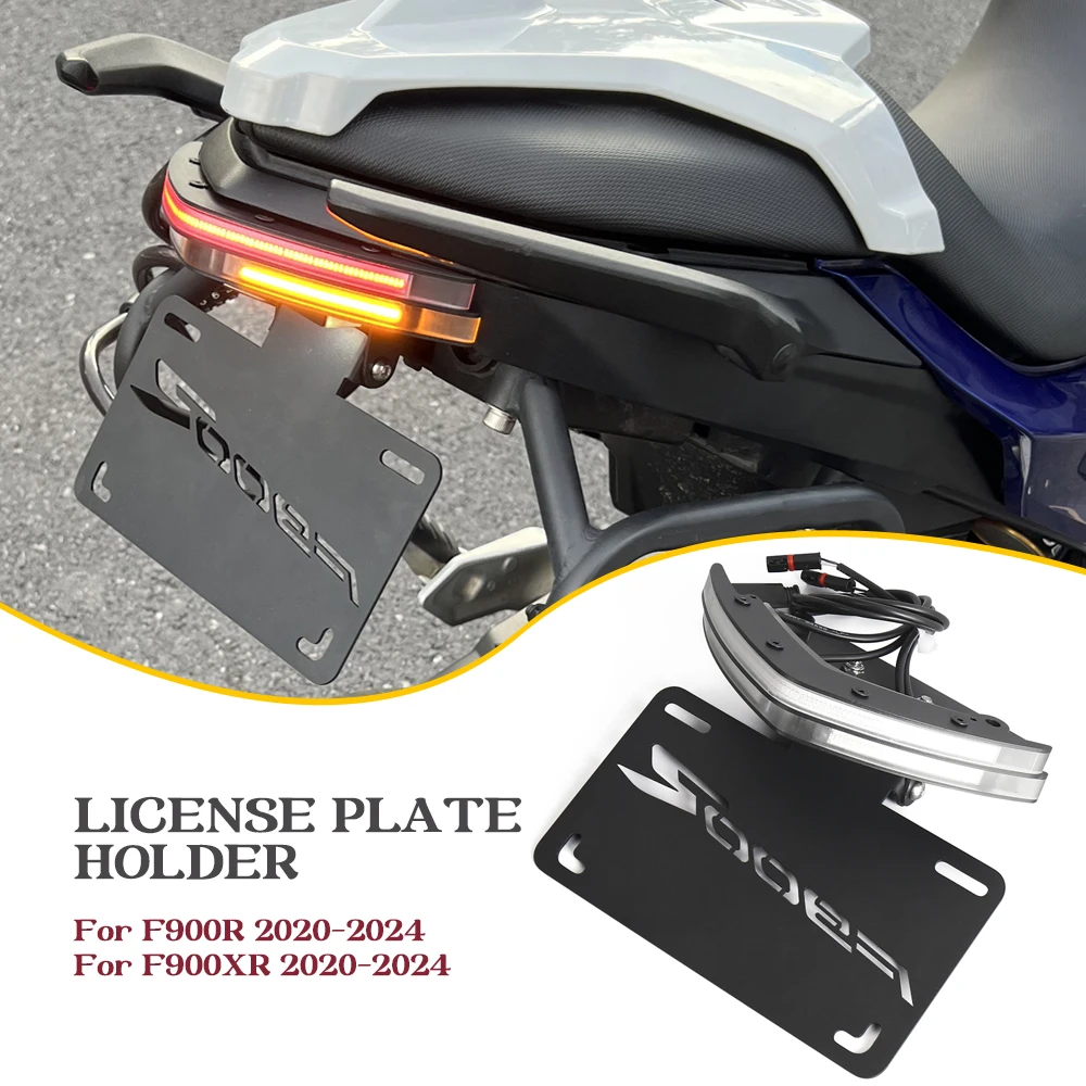 

Motorcycle Rear Tail Stock License Plate Holder Tailstock Bracket LED Light FOR BMW F900R F900XR F900 R XR F 900 XR R 2020-2024
