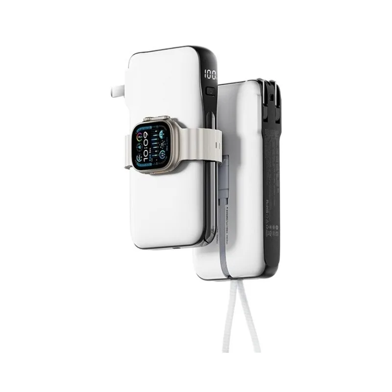 

Power bank comes with cable AC plug watch wireless charger