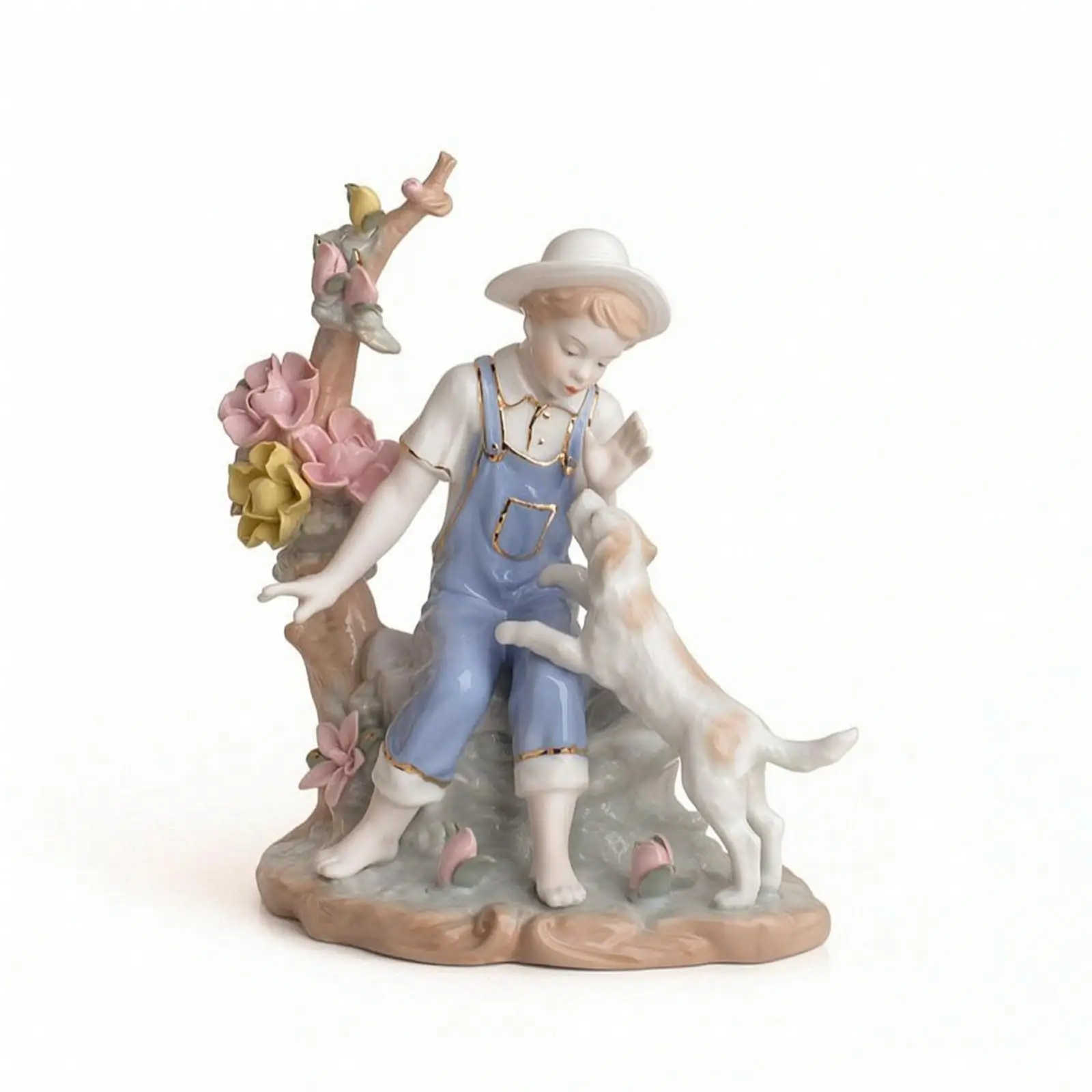 Tabletop Figurine with Base Smooth Ceramic Figurine Sculpted for Minimalists
