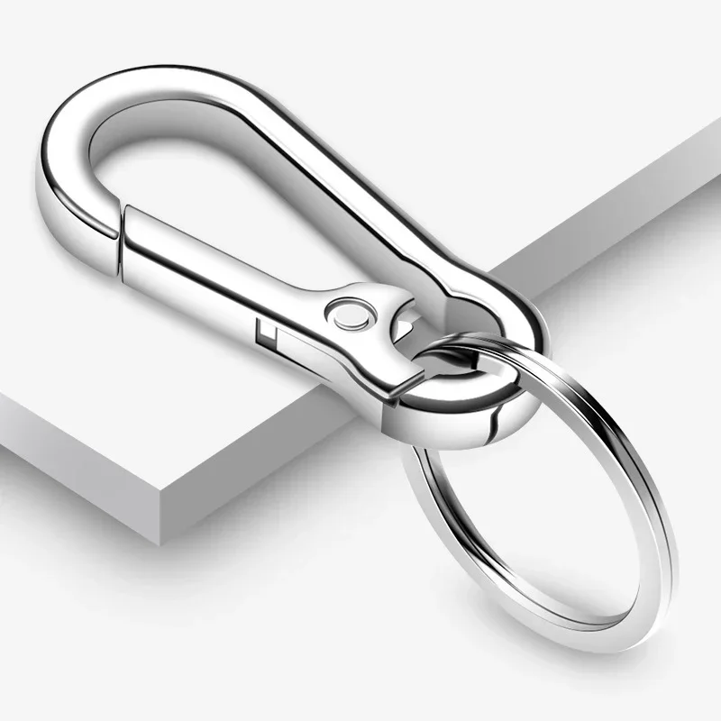 1/5PCS Keychain Gift Car Key Ring Climbing Hook Car Keychain Strong Carabiner Shape Keychain Accessories Vintage Key Chain Ring