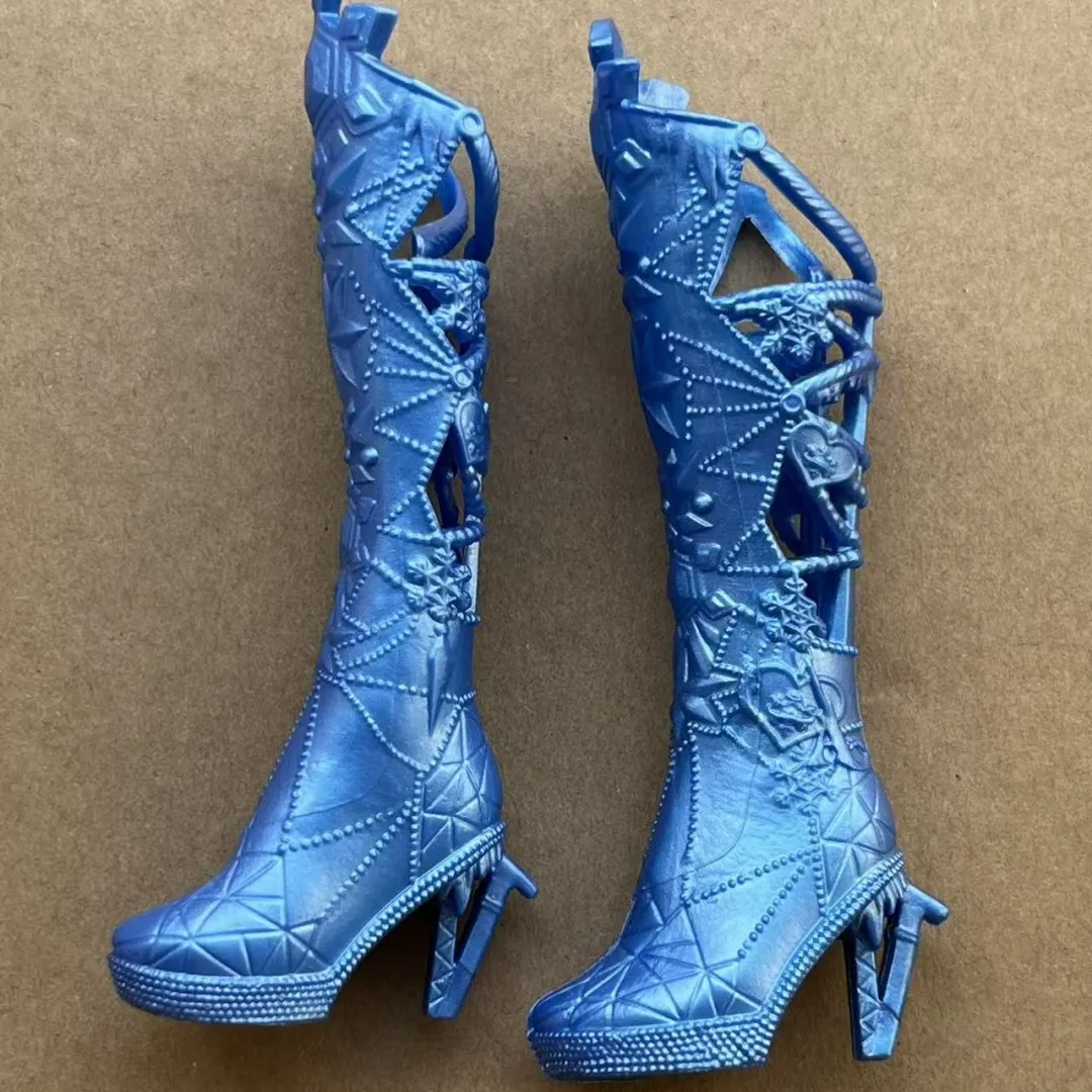 1/6 Monster-Puppen-Schuhe, Stiefel, Sandalen, DIY-Anziehzubehör, einzigartige Persönlichkeitsspielzeugteile für weibliche Puppen, Dekorationen – Detail 16