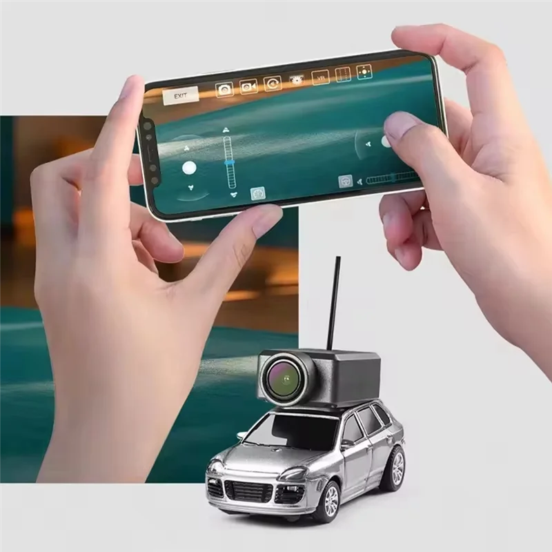 

N03R-For Wltoys FPV RC Car With Wifi HD Camera 2.4G RC Mini Cars 1:64 Scale Built In Gyro Photography Videography VR Camera
