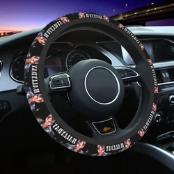 Car Steering Wheel Covers Johnny Hallyday Rock Music French Singer Braid On The Steering Wheel Cover Car-styling Car Accessories