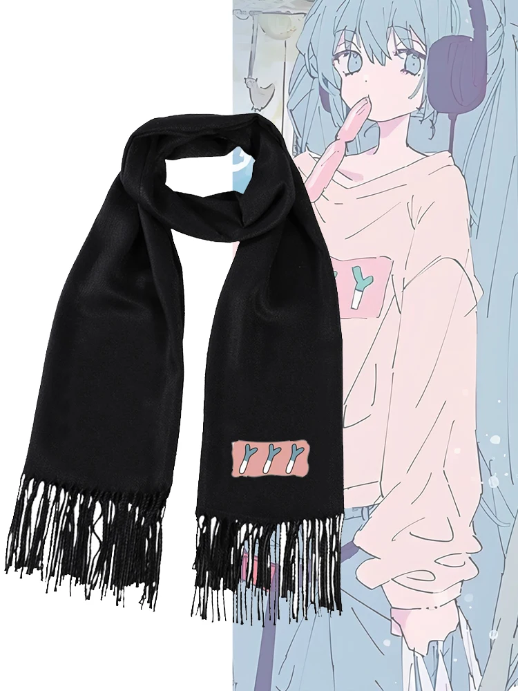 ユニセックス-アニメ-フューチャー-ボーカロイド-コラボレーション-オニオンレディ-プリント-スカーフ-ソフト-暖かい-春-秋-冬-トレンディ-ロング-長方形-スカーフ