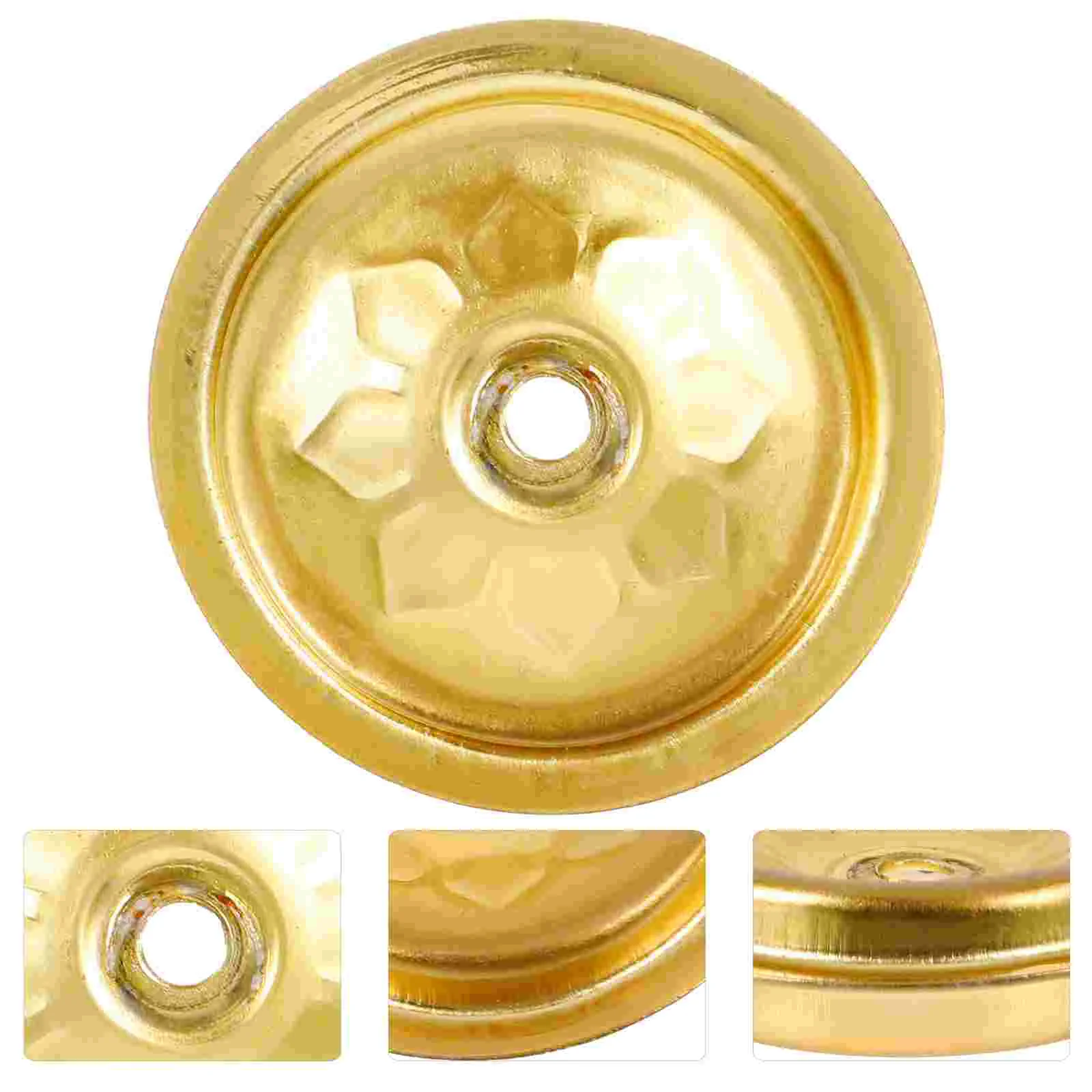 12 ชิ้น Wick น้ํามันลอยโคมไฟลอยผู้ถือวงเล็บ Wicks แผ่นโลหะฐานสีทอง