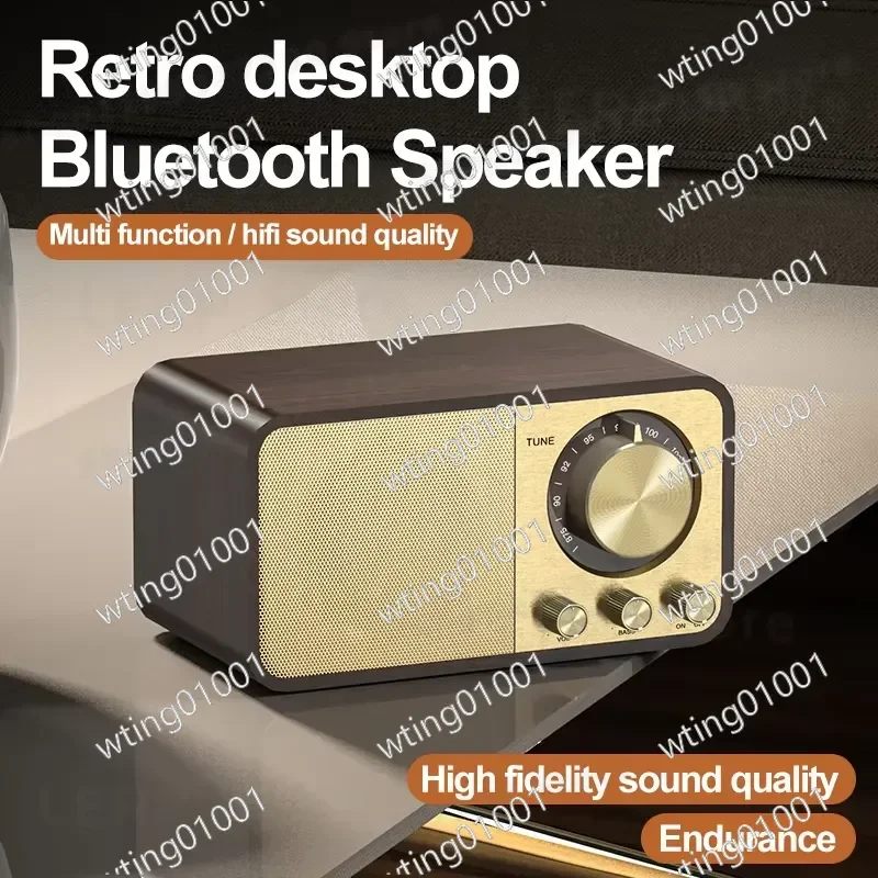 for Transparent Stereo Speaker with FM Radio Adjustable LED Display Audio