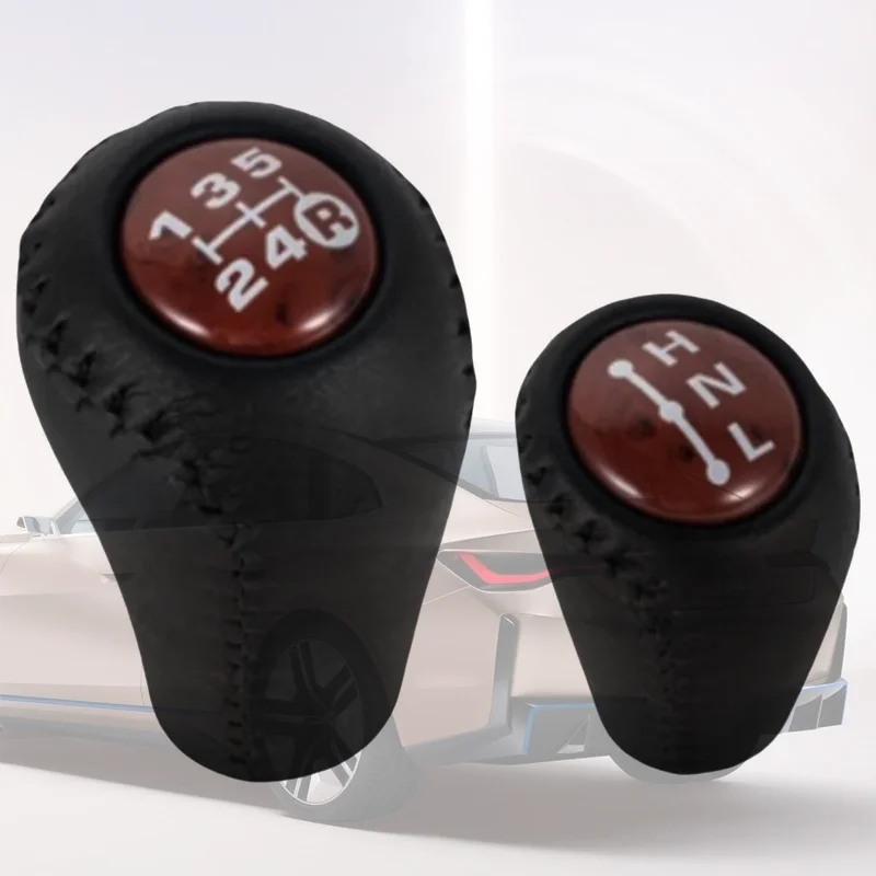 

Gear Shift Knob Manual Transmission PU Leather Transfer Gear Shift Fit for Toyota Prado LC120 Land Cruiser Prado 2003-2009