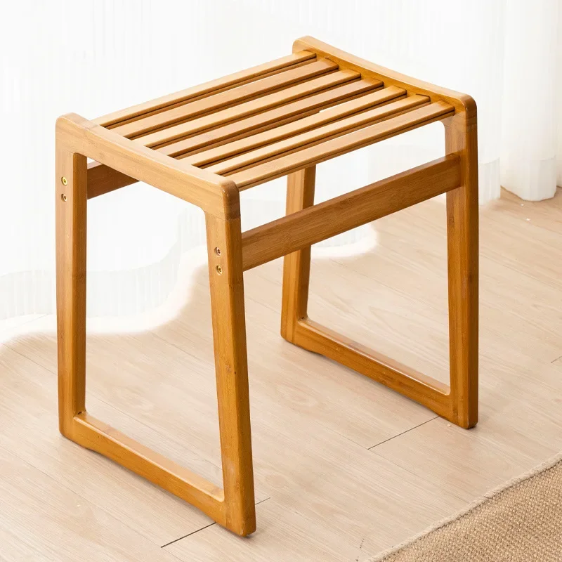 

Small Bench Low Square Stool Home Adult Sofa Side Living Room Coffee Table Modern Simple Footrest Shoe Change Stools