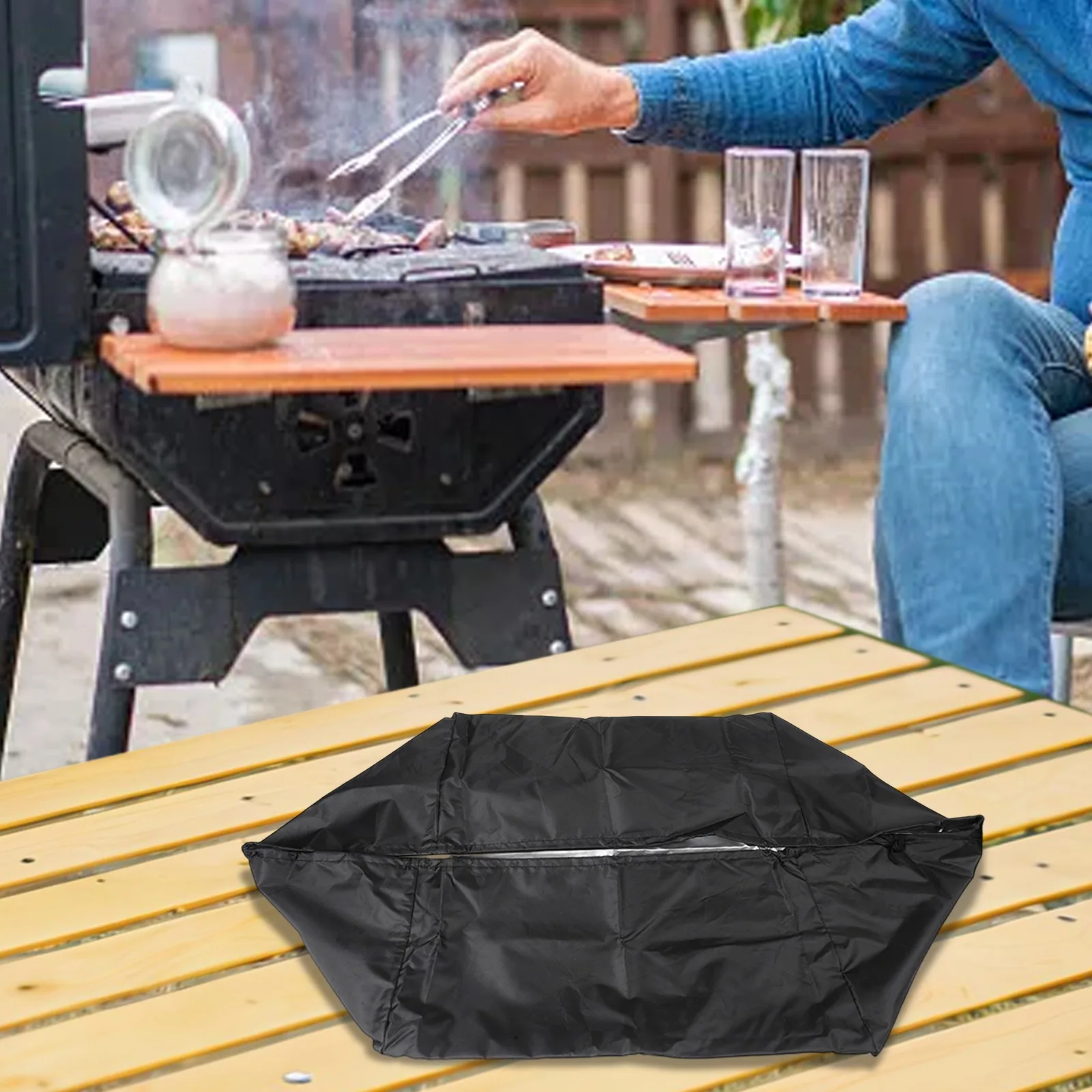 57x48x23cm 22 Inches Griddle Cover UV-resistant 420D Polyester Material Adjustable Straps Easy To Use Foldable And Compact
